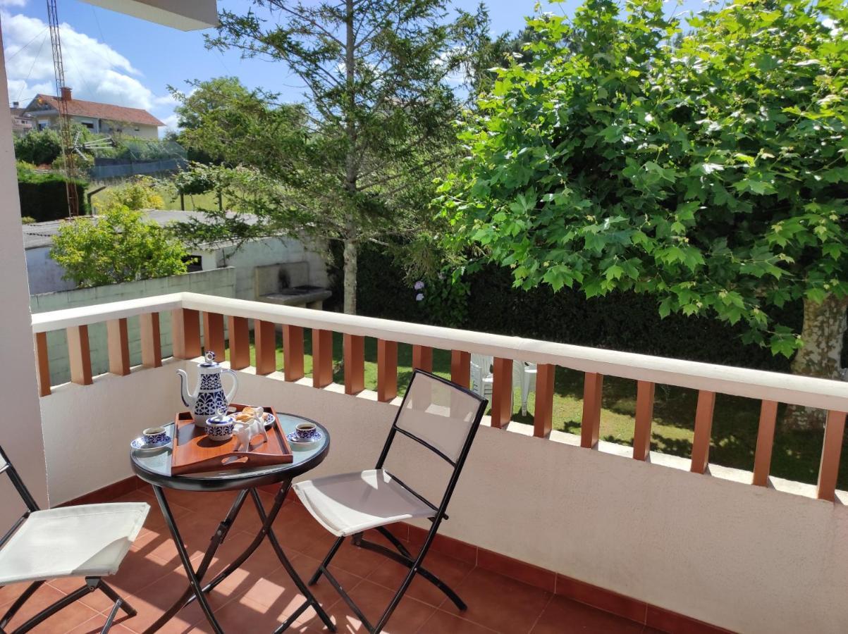 Precioso Piso En Playa America Con Jardin Privado. Nigrán Buitenkant foto